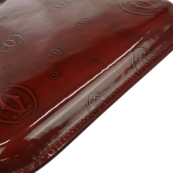 Cartier Bordeaux Patent Leather Happy Birthday Handbag ELGC 117044 - Picture 3 of 10